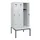 locker met bank,HxBxD 1950x900x815mm,3vak,vak B 300mm,draaigrendel
