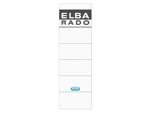 Rugetiket Elba breed 59x190mm zelfklevend wit/grijs 10 stuks