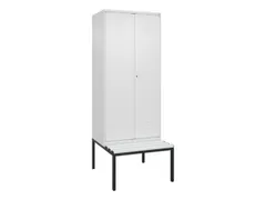 locker voor scheiding van kleding,HxBxD 2120x800x815mm,2vak