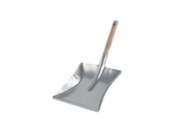 Stofblik Cleaninq verzinkt houten steel 23x21 cm