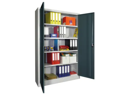 universele kast,HxBxD 1950x1200x500mm,RAL7035,front RAL5012