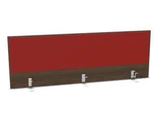 opzetpaneel bureau aanbouw achter NV bruin hickory rood 1600mm - 1