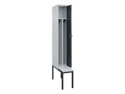 locker met bank,voor scheiding van kleding,HxBxD 2120x300x815mm,1vak