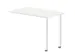 table de rallonge,haut. régl.,HxlxP 720-840x1000x600mm,Bl-blanc