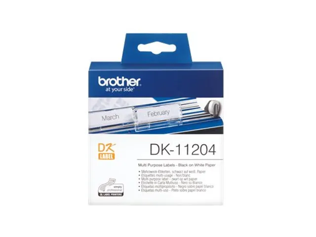Etiquette Brother DK-11204 54x17mm 400 pièces