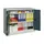 Ruime Vouwdeurkast 1000x1200x400mm 2legborden Ral7035 Front Ral7016