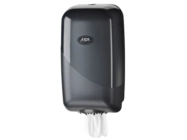 Poetspapierdispenser Pearl Line P17 klein zwart 431155