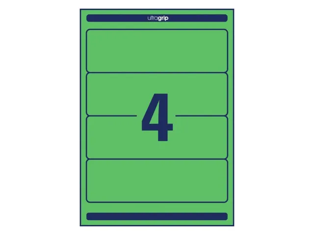 Rugetiket Avery Zweckform breed 61x192mm zelfklevend groen L4768-20
