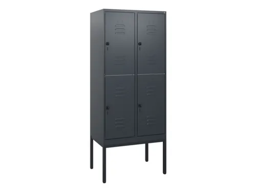 dubbeldekse locker,HxBxD 1950x800x500mm,2x2vak.,vak B 400mm