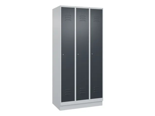 locker voor scheiding van kleding,HxBxD 1950x900x500mm,3vak