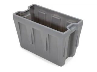 inzetbak,v. stapelbak 300l,HxBxD 440x351x667mm,PE,grijs - 1
