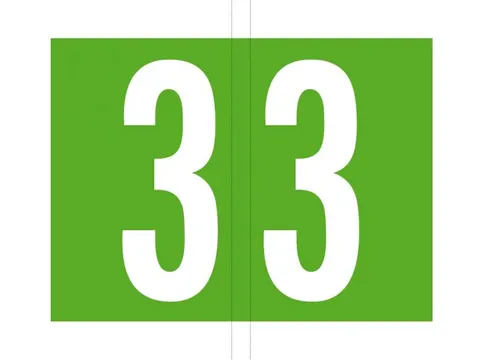 Jalema codetab 3 Lichtgroen gelamineerd, rol van 500 tabs