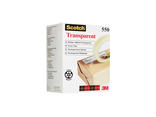 Plakband Scotch 550 19mmx66m transparant