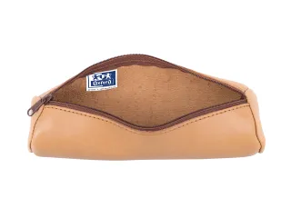 Pennenetui Oxford 22x6cm leer rond naturel - 6