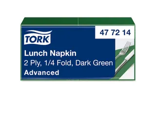 Tork Advanced 18461 servetten 2-laags mos groen 33x33cm 1/4 vouw - 1