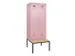 locker met bank,voor scheiding van kleding,HxBxD 2120x800x815mm,2vak