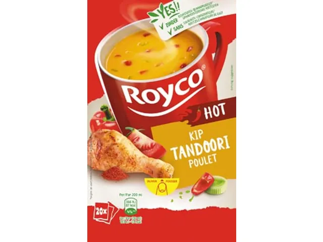 Minute Soup Tandoori Kip Hot Doos 20 Stuks