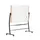 Whiteboard Rocada Natural 129x100cm wit mobiel 2-zijdig