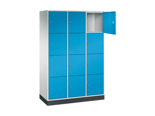 grootvolume-lockersysteem,RAL 7035/RAL 5012,HxBxD 1950x1220x500mm
