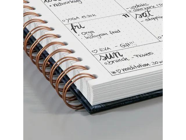 Carnet de notes à spirale A5 Jolie Brush Marks Hardcover 168x215x28 m