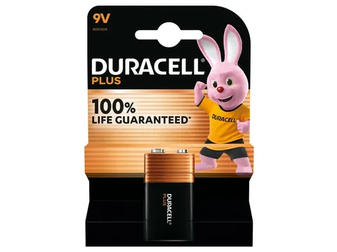Batterij Duracell Plus 1x 9Volt