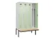 locker met bank,voor scheiding van kleding,HxBxD 2120x1200x815mm,4vak