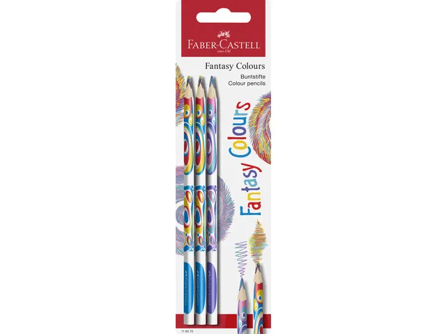 Kleurpotlood Faber-Castell Fantasy Colours blisterkaart 3 stuks