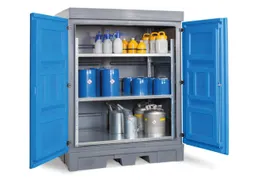 PE-vatenkast,v. aquatox./agressieve stoffen,HxBxD 1980x1560x1080mm