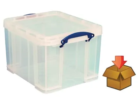 Cardboard Hangmappenkoffer 35 Liter transparant A4