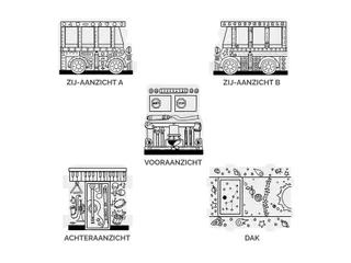 Kartonnen Speelbus Bankers Box Play inkleurbaar - 5