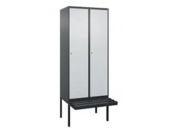 locker voor scheiding van kleding,HxBxD 2120x800x815mm,2vak