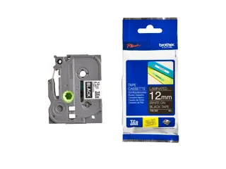 Labeltape Brother P-touch TZe-335 standaard 12mm wit op zwart - 6