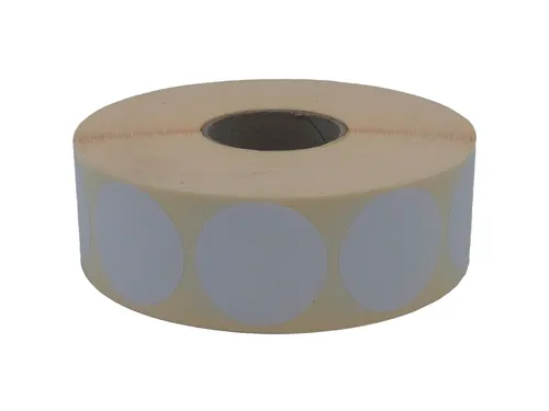 Etiket Rond Wit 35mm Op rol 2000 Stuks