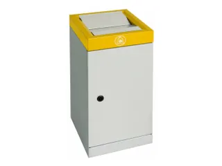 afvalbak,niet-brandbaar,30l,HxBxD 600x300x300mm,binnenbak staal - 1