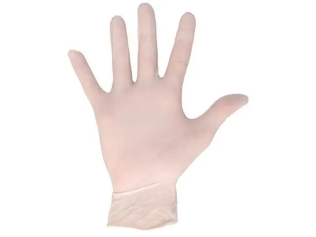 Handschoen CMT S latex poedervrij wit 100 stuks