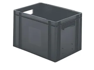 Euronorm-stapelbak 24l 270x400x300mm Wanden/bodem Gesloten Grijs - 1