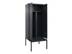 PBM-locker met bank,HxBxD 2120x800x815mm,2vak,vak B 400mm