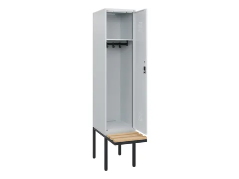 locker met bank,HxBxD 1950x400x815mm,1vak,vak B 400mm,cilinderslot
