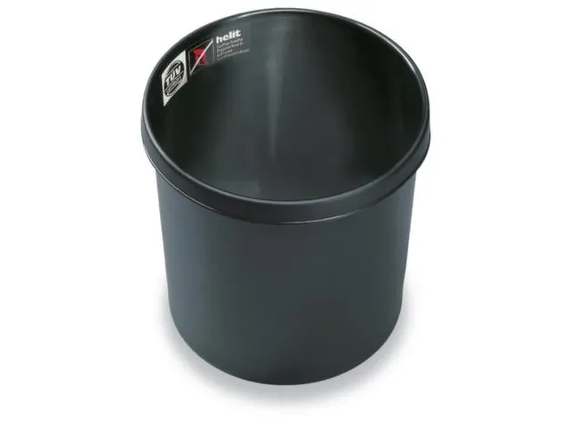 Prullenmand Moeilijk Ontvlambaar 18 Liter 310X300Mm Zwart Kunststof