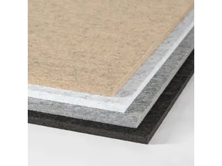 Akoestisch wandpaneel vierkant 100x100cm PET-vilt Zand - 5