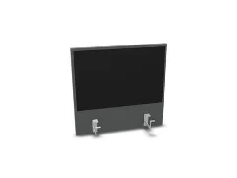 opzetpaneel v. bureau aanbouw achter MS-donkergrijs BN8033-zwart 600mm