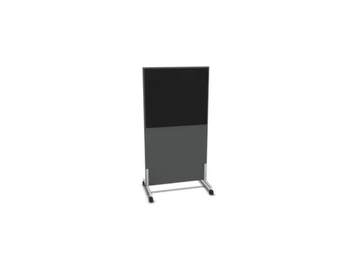 scheidingswand,HxB 1545x800mm,MS-donkergrijs,BN8033-zwart