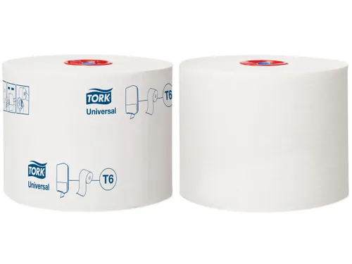 Tork Universal Compact Toiletrol 1-Laags 135 Meter T6 Recycled Wit