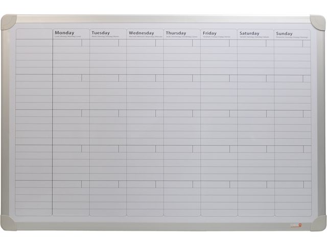 Desq Tableau blanc Planning mensuel 60x90cm