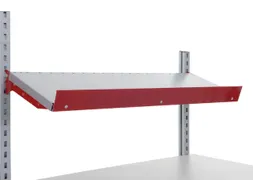 aanslagrand,v. paktafel,aanbouw van voren,B 1600mm,staal,RAL3003