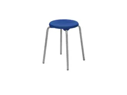Stapelkruk Rvs Zit H 500Mm Blauw PU