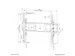 OUTLET Support mural inclinable robuste Neomounts LEVEL-750 WL35-750BL