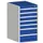 ladekast HxBxD 900x525x525mm 7laden romp RAL7035 front RAL5010