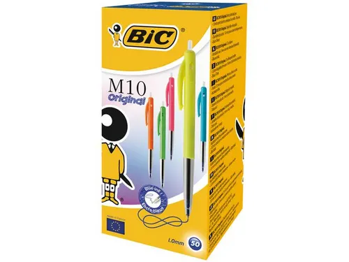 Balpen Bic M10 Colors Pastel Limited Edition medium assorti