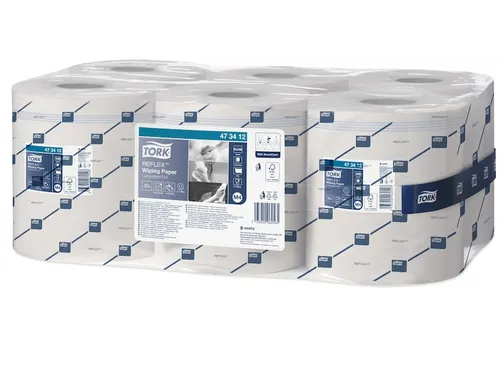 Tork 473412 Poetspapier M4 1-Laags Centerfeed Smartcore Wit